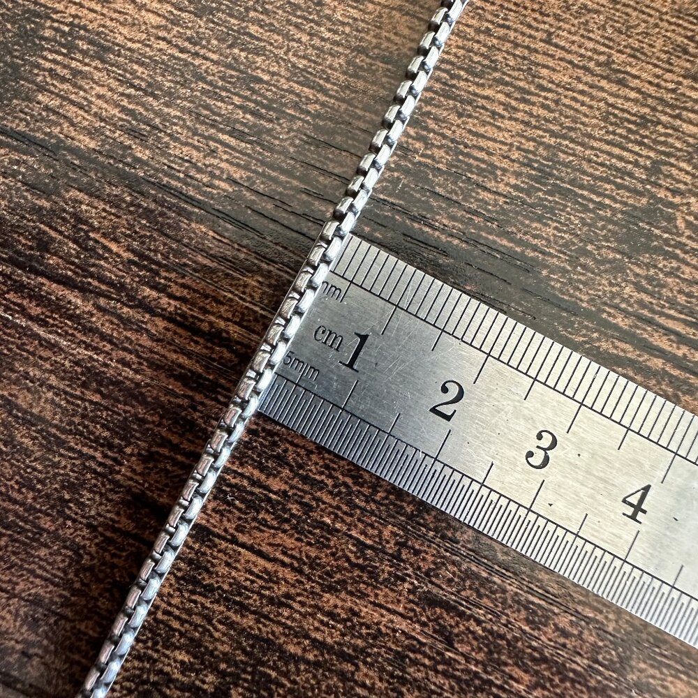 David Yurman Small Box Chain Necklace - 2.7mm - 22" - Picture 9 of 10